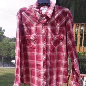 Wrangler Long Sleeve Casual Pearl Snap Front